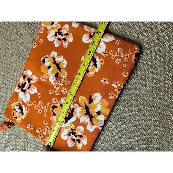 Rachel Pally Reversible Fold Over Clutch Purse Bag in Bloom Orange Floral - Picture 10 of 10